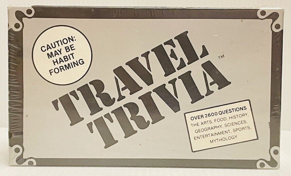 Travel Trivia Game Question Cards Sports Geography Arts Food History #498