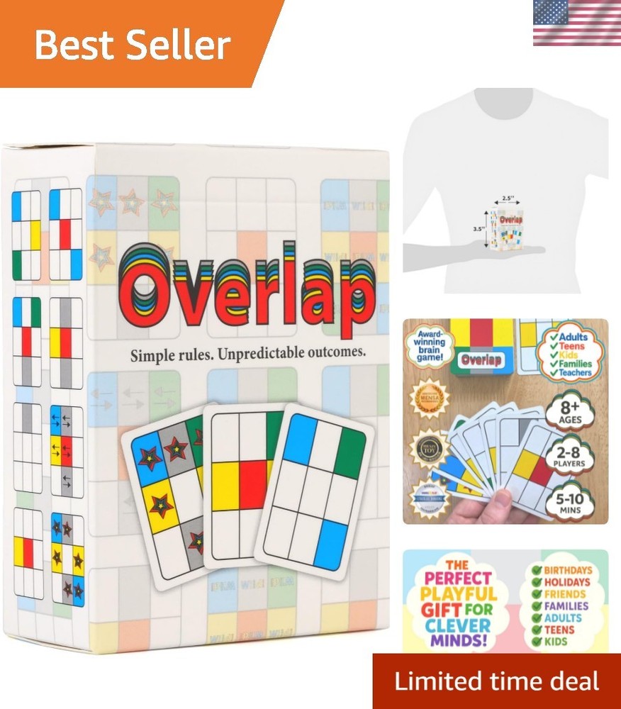 Overlap: Classic Strategic Card Game – Perfect for Couples & Family Gatherings