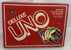 1987 Deluxe Uno Game by Internation Games Complete Great Condition FREE SHIPPING