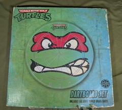 Original Teenage Mutant Ninja Turtles Dartboard Set NEW W/Box TMNT
