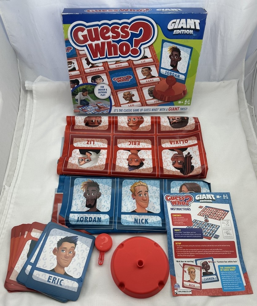 Giant Guess Who Game Hasbro Complete Great Condition FREE SHIPPING