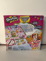 NEW Shopkins Supermarket Scramble Board Game Sealed 2 Exclusive Figures Pressman
