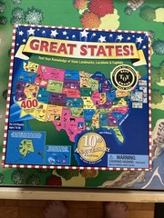 Great States Board Game Complete By Game Zone NEW