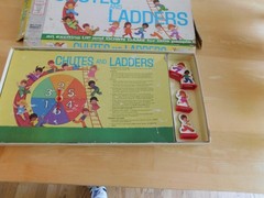 Vintage Chutes And Ladders 4555 Board Game Milton Bradley