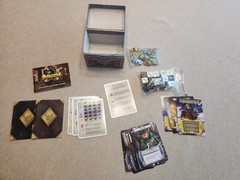 Dungeon Roll Dice Game with Winter Heroes Promo Pack TMG 2013 (1 Token Missing)