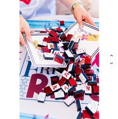 American Mahjong Set,160 Shining red Layered MahJong Tiles,Fast ship#family gift