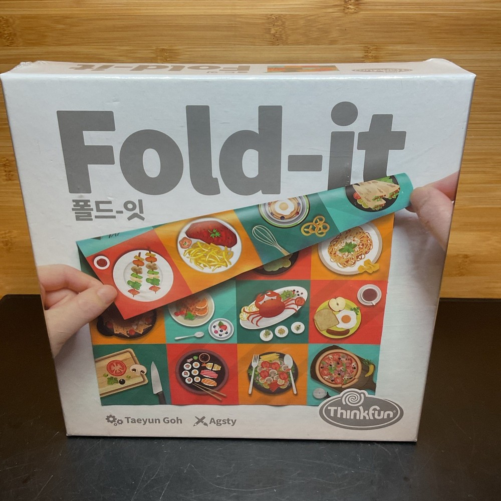 NEW! Fold-It Puzzle Board Game By ThinkFun Family Friendly Fun Fast-paced Logic