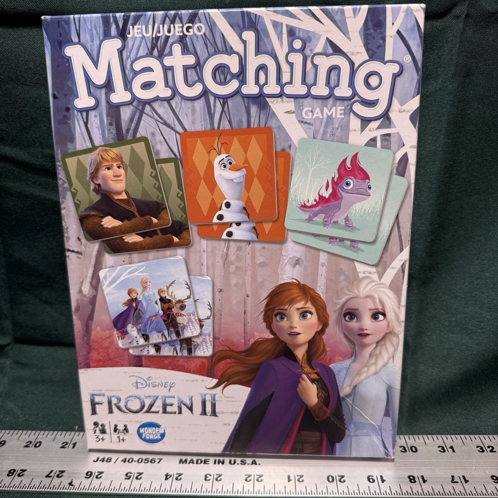Disney Frozen II Memory Match Game Wonder Forge Complete Anna Olaf Elsa