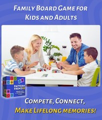 Pattern Matching Board Game for Kids & Adults, Family Night Board Games, Bloc…