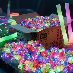 Glow Rings Multicolor Pack of 200 Led Bulk Party Supplies6 Light Kids Adults