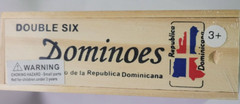 Double Six Republica Dominicana Dominoes Game in Set of 28 Wooden 2″X3/4″X1/4″