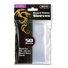 1000 BCW 59mm x 92mm Board Game Card Clear Soft Poly Sleeves 59×92