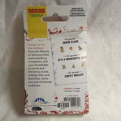 Christmas Trivia Card Game – Travel Sized – for 2 or More Players Ages 12 and Up