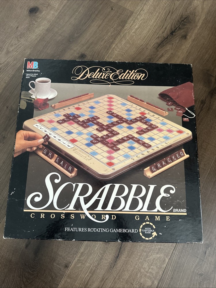Milton Bradley 4034 Scrabble Deluxe Edition Board Game
