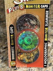 Holographic Monster Slammers 8 Monster Caps Collectible Edition NEW