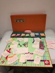 Vintage Monopoly MIRO French Edition Complete Luxury Orange Box 1970s Board Game