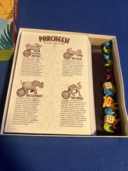 Parcheesi Board Game The Classic Game of India 2001 Milton Bradley Complete