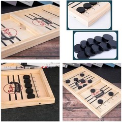 Fast Sling Puck Game – Adults Large Size – Wooden Super Winner Board Game