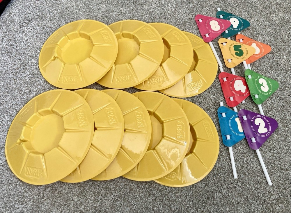Vintage Nerf Indoor Golf Game 9 Ringed Hole Replacements Parker Brothers 1987
