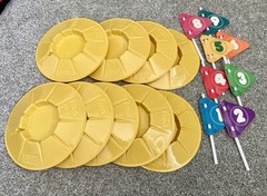 Vintage Nerf Indoor Golf Game 9 Ringed Hole Replacements Parker Brothers 1987