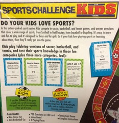 Sports Challenge for Kids Game 1998 University Games Corporation Ages 8+ New