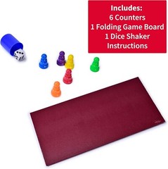 Traditional Snakes & Ladders Game – Foldable Board for 2-6 Players, Ages 3+