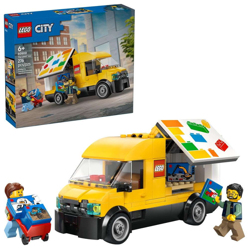 LEGO City Delivery Van Building Toy 60500 2 Minifigures Kids Ages 6+ Pretend