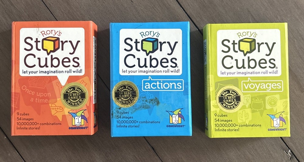 Rory’s Story Cubes Classic, Actions, Voyages Bundle Dice Game Gamewright