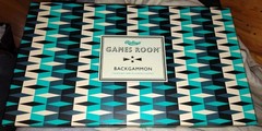 Ridley’s Games Room Backgammon Board Game Strategy Turquoise + Cream UNUSED
