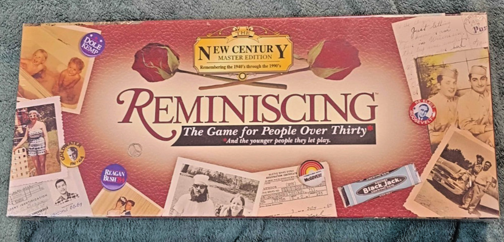 Reminiscing New Century Master Edition Trivia Board Game 2-4 Players NEW