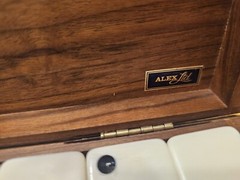 Alex Cramer ‘Cabin Club’ Classic Domino Set with Black Walnut Case – RARE