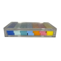 Multicolor Lucite Domino Set