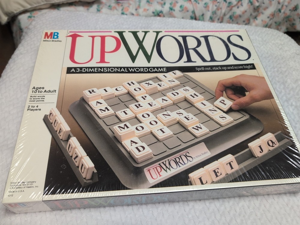 1988 UPWORDS 3-Dimensional Word Game – Sealed Box