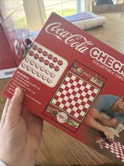 MasterPieces – Coca-Cola – Officially Licensed Checkers Board Game Brand New