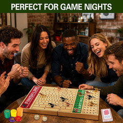 21 inches Horse Race Board Game Foldable Large Horse Racing Game for Adults with