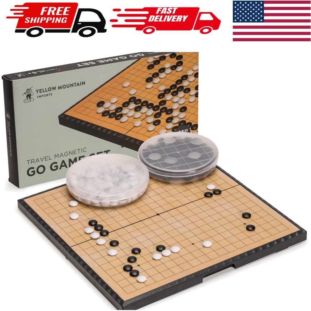 Compact Magnetic Go Game Set – Portable 11-Inch Board for Strategic Play