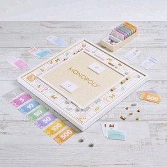 Mark & Graham Wood Monopoly Game Set Luxury Wooden Board Family Night Gift New