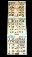 BINGO PAPER Cards sheets 3 on 18 Blue Bdr Special (read listing) – 10 pack