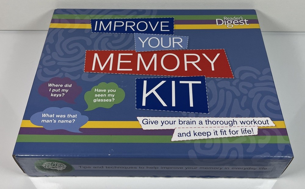 Readers Digest Improve Your Memory Kit Game To Play By Yourself Or With Friends