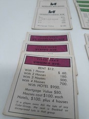 VINTAGE 1961 MONOPOLY Title Deed Cards Full Set of 28