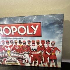 Power Rangers Monopoly Game 20th Anniversary Rare Hasbro Red Ranger Edition