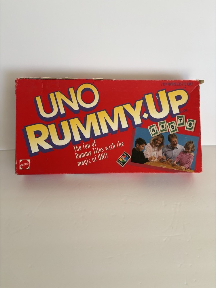 Uno Rummy Up Game Fun Of Rummy Tiles 1993 READ