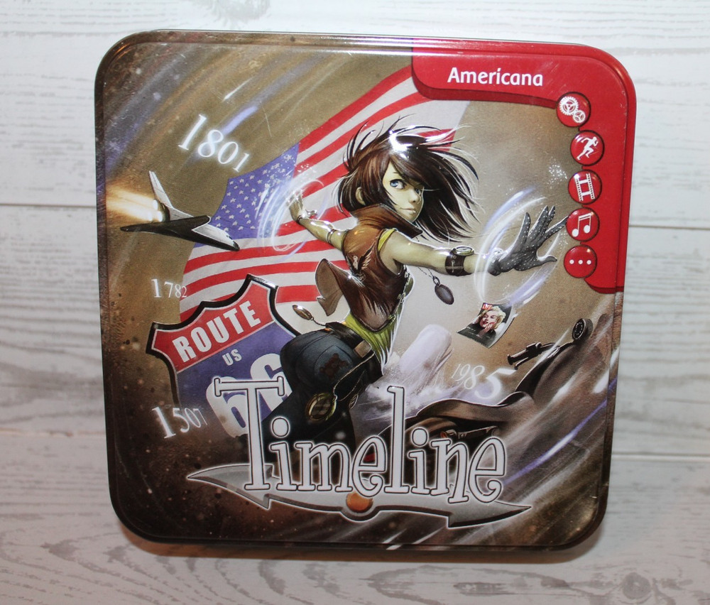 Americana Timeline Educational Card Game Teaches American History Events