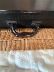 Vintage Mah Jongg Set Tiles Racks Brown Case