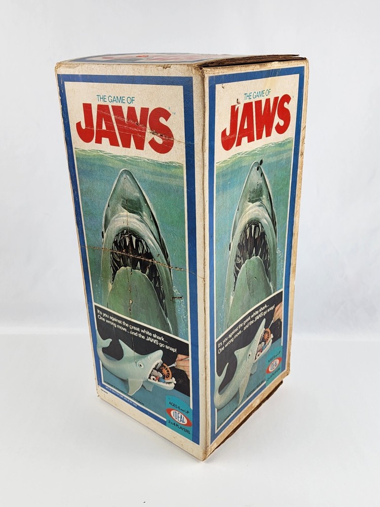 Vintage 1975 Ideal Jaws Shark game EMPTY box only -open from bottom-