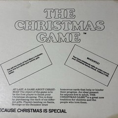 The Christmas Game Vintage Board Game Holiday Games 1980 Rare Good Condition