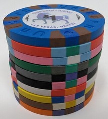 DA VINCI Unicorn Casino All Clay Poker Chip Collection of 10 chips