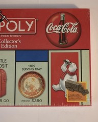 Monopoly Coca-Cola Collectors Edition Board Game Vintage 1999 Factory Sealed