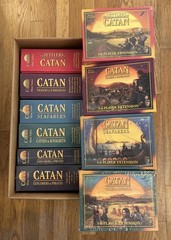 LOT Complete Set CATAN 4th Edition With all Expansions and Extensions