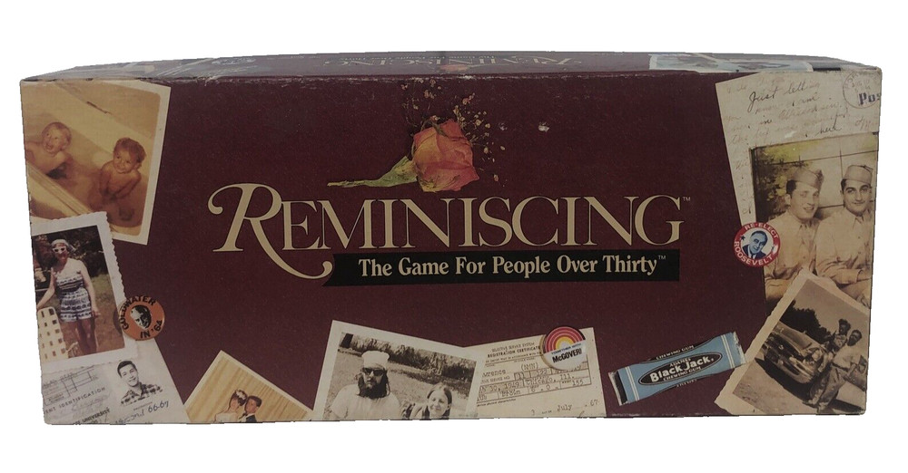 Reminiscing Board Game Vintage 1989 TDC Games For People Over Thirty Complete